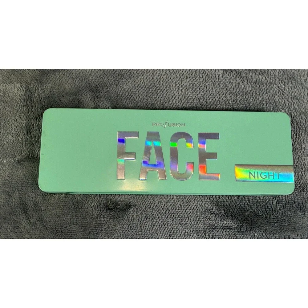 Profusion Face Night Pro Makeup Case Palette Eyeshadow Bronzer Highlighter NEW. - Picture 2 of 8